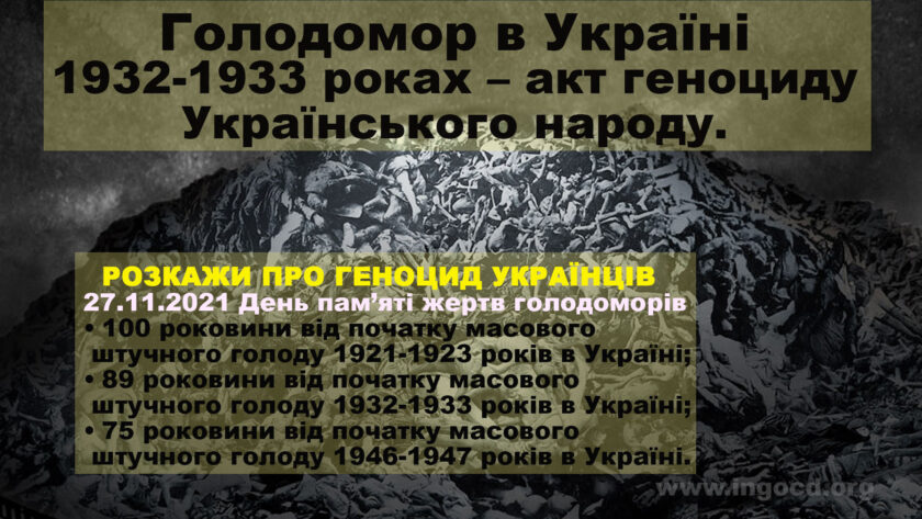 Genocide in Ukraine 1921-1947
